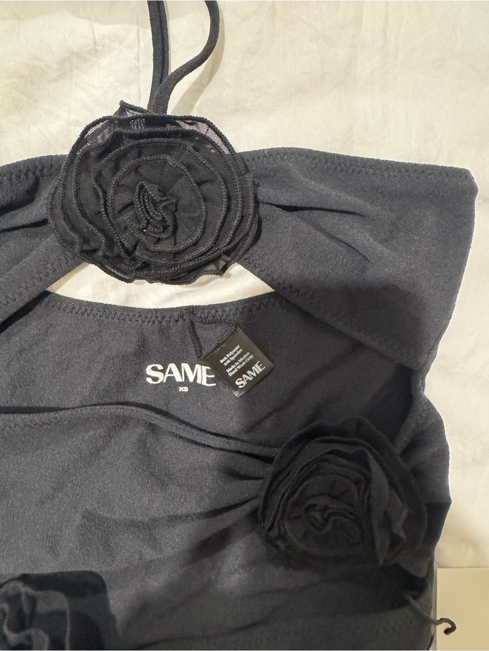 SAME Rose Cut Out One Piece, Size XS - Picture 6 of 7